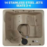 Aqualife Current Hot Tub, 4-Person Plug & Play Spa