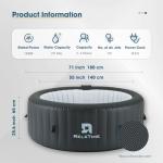 Inflatable Hot Tub for 2-4 People with Jets