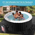 Inflatable Round Hot Tub for 2-4 People