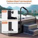 GarveeLife Adjustable Spa Handrail with Non-Slip Grip