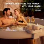 Adjustable Hot Tub Table Tray for Drinks & Snacks