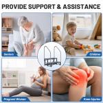 2-Step Hot Tub Steps with Handrail and Non-Slip Mats