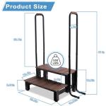 Hot Tub Steps with Handrails - Non-Slip Design