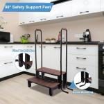 Hot Tub Steps with Handrails - Non-Slip Design