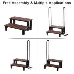 Hot Tub Steps with Handrails - Non-Slip Design