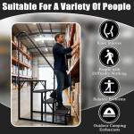 RV Steps with Handrail, Hot Tub Steps with Handrail 4 Step Ladder, RV Stairs 660 lbs Load Capacity with Anti-Slip Panel, Camper Steps for Spa, Travel Trailers, Home and Porch(1 handrail)