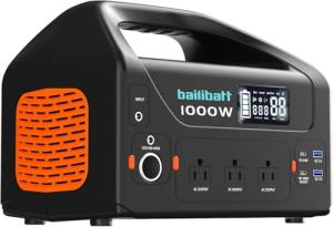 BailiBatt Portable Power Station 300W - Compact Survival Generator