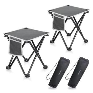 TRIPLE TREE 2 Pack Camping Stool with Carry Bag
