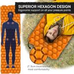Ultralight Inflatable Sleeping Pad - Camping, Backpacking, Hiking