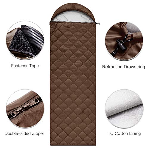 Compact Waterproof Camping Sleeping Bag for All Ages