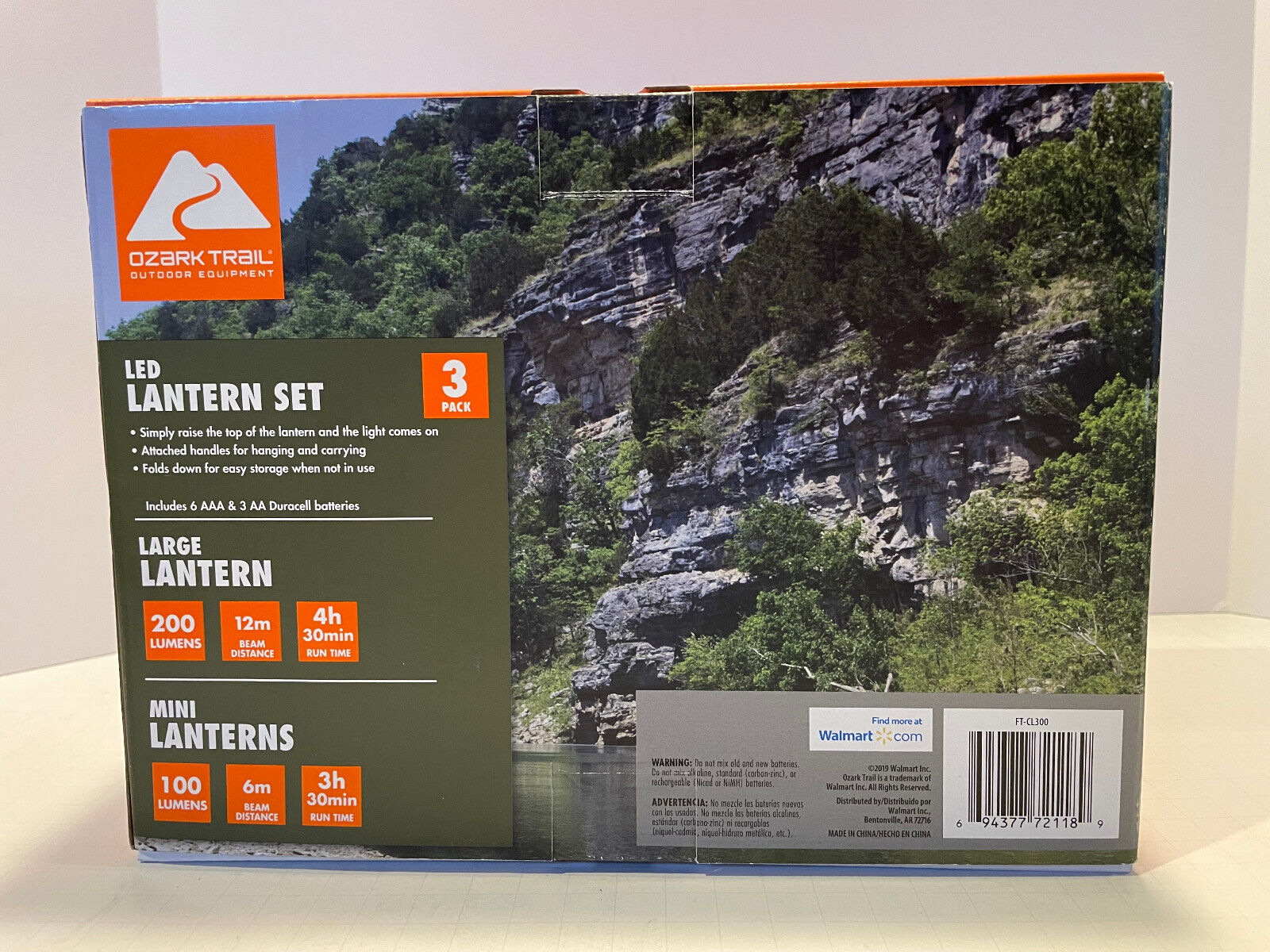 LED Camping Lanterns with Batteries (3-Pack)