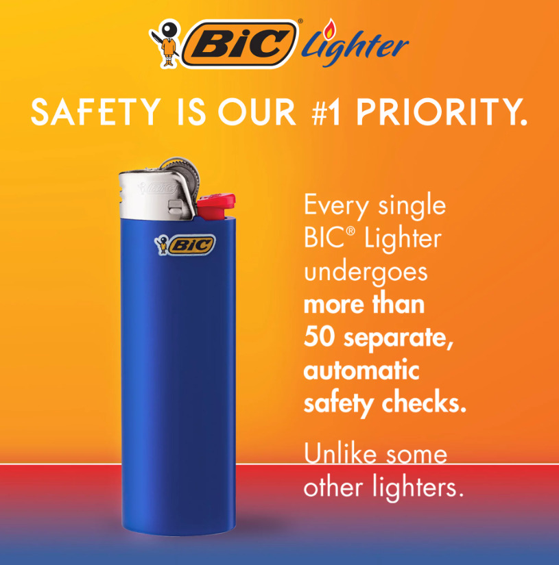 BIC Classic Lighter 5-Pack, Assorted Colors