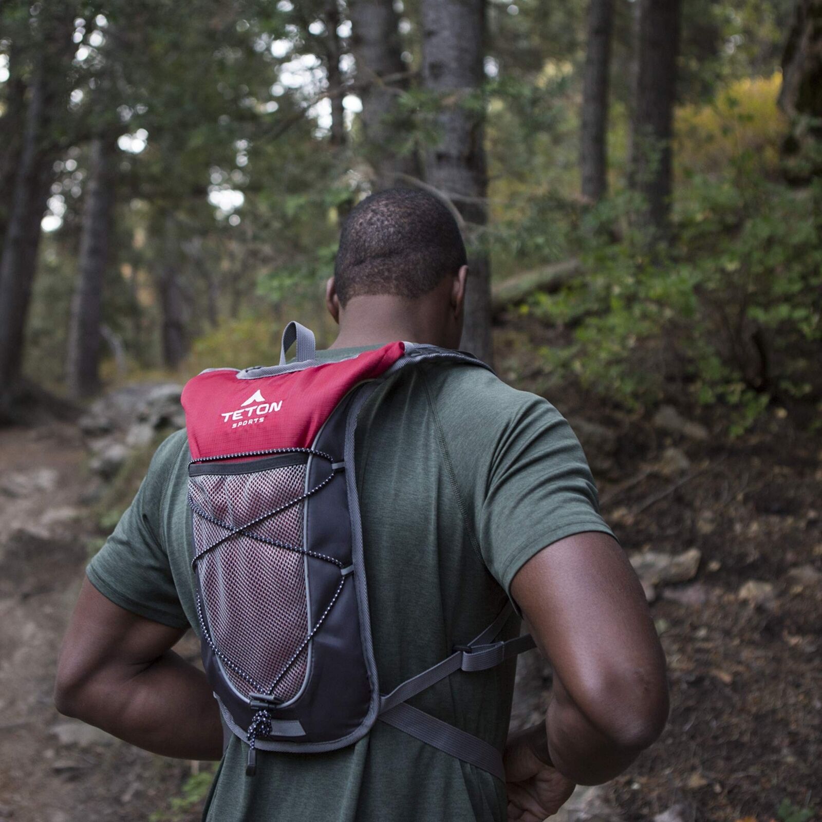TETON Sports Hydration Pack, Hiking Backpack, Red