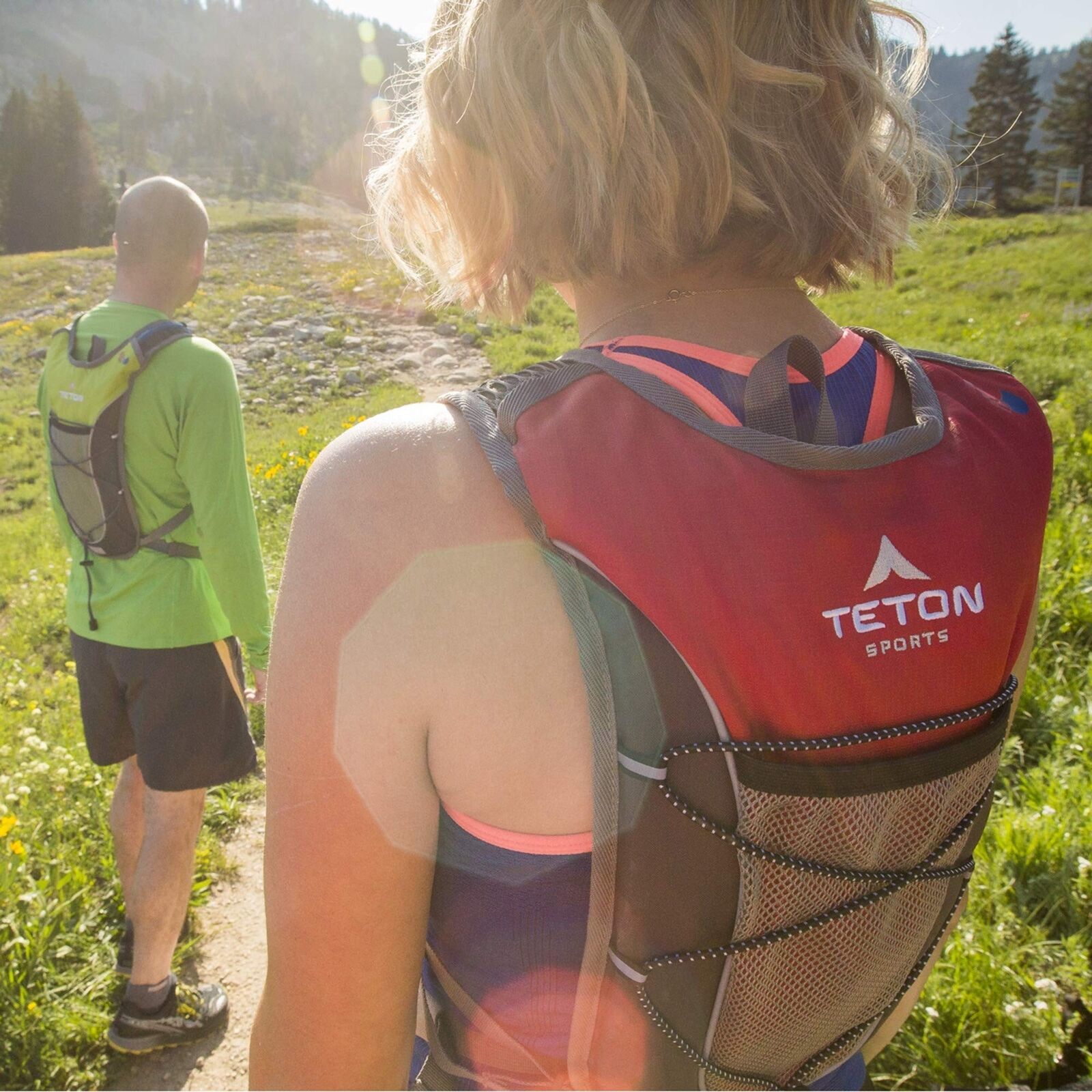 TETON Sports Hydration Pack, Hiking Backpack, Red