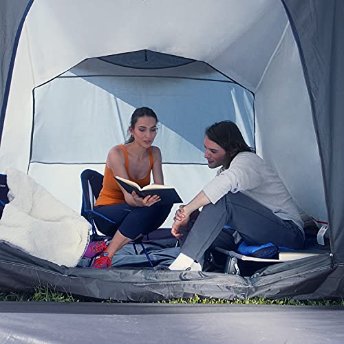 8 Person Waterproof Camping Tent with Divided Rooms