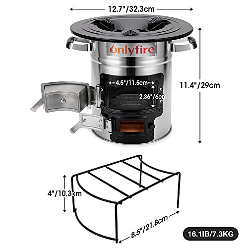Onlyfire Outdoor Portable Rocket Camp Stove