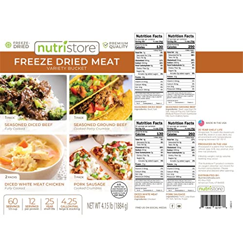 Premium Meat Variety Bucket for Emergency Preparedness