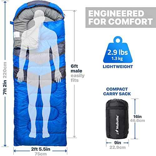 MalloMe Adults & Kids Sleeping Bags - Cold Weather