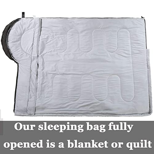 Waterproof Envelope Sleeping Bag for Traveling, Camping, Hiking