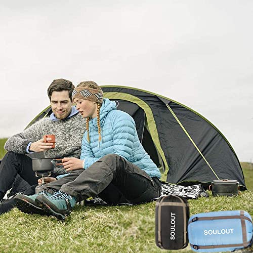 Waterproof Envelope Sleeping Bag for Traveling, Camping, Hiking