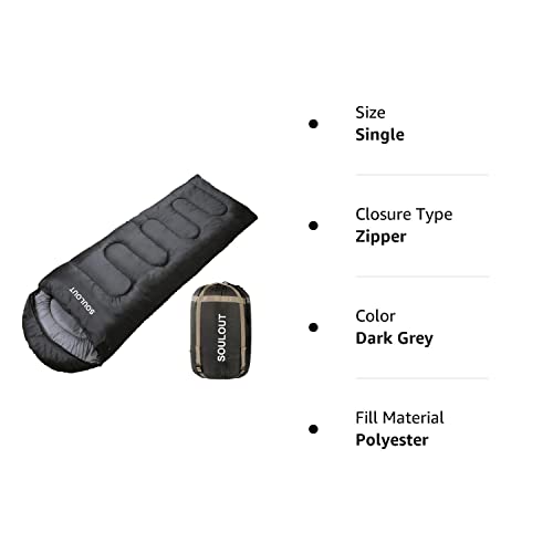 Waterproof Envelope Sleeping Bag for Traveling, Camping, Hiking