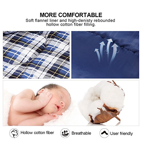 REDCAMP Cotton Flannel Sleeping Bag for Camping & Hiking