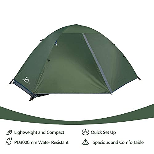 MC TOMOUNT 1 Person Waterproof Backpacking Tent Outdoor Camping