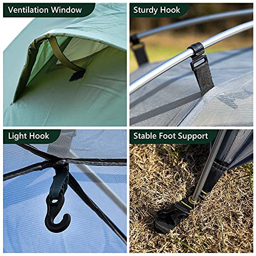 MC TOMOUNT 1 Person Waterproof Backpacking Tent Outdoor Camping