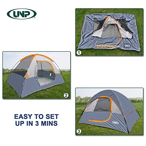 2 Person Waterproof Windproof Camping Tent with Rainfly