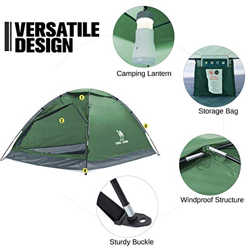 CAMEL CROWN Spacious Waterproof Camping Dome Tent