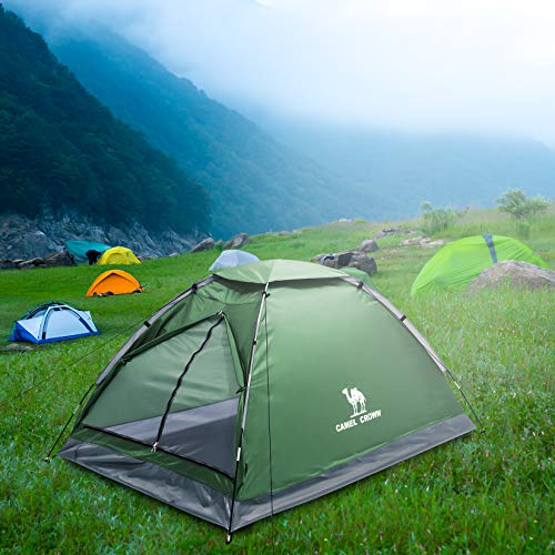 CAMEL CROWN Spacious Waterproof Camping Dome Tent