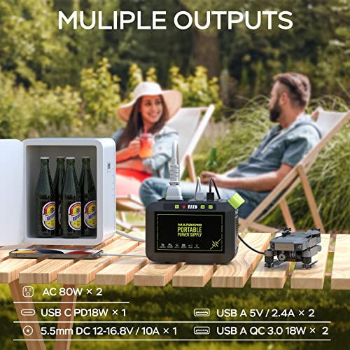 MARBERO 88Wh Portable Power Station for Camping Survival