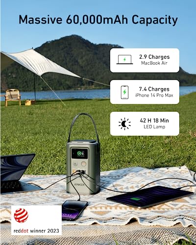 Portable Outdoor Generator with Smart Display and SOS Mode