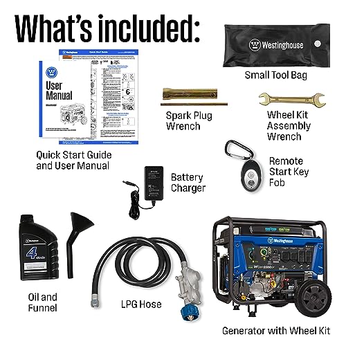 Westinghouse 12500W Dual Fuel Home Backup Generator