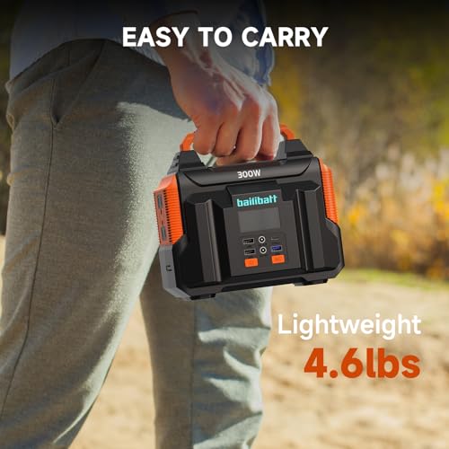 BailiBatt Portable Power Station 300W - Compact Survival Generator
