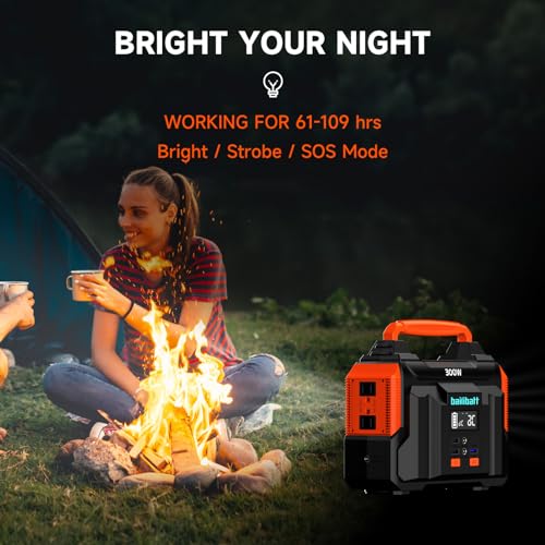 BailiBatt Portable Power Station 300W - Compact Survival Generator