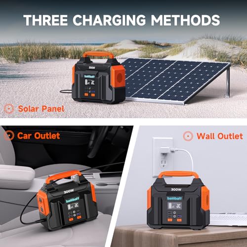 BailiBatt Portable Power Station 300W - Compact Survival Generator