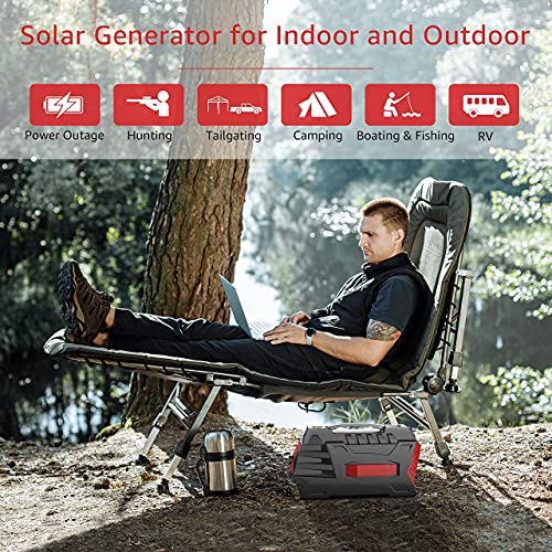 500W Portable Solar Generator with 110V AC Outlet