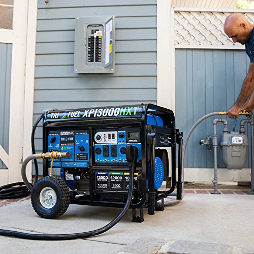 DuroMax XP13000HXT 13,000-Watt Tri Fuel Portable Generator