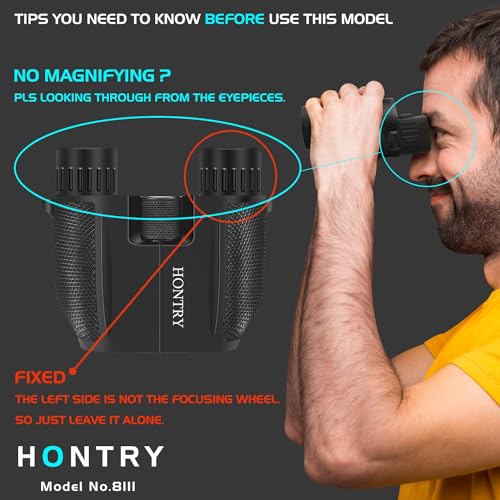 Hontry 10x25 Compact Binoculars for Adults & Kids