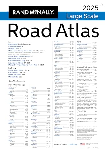 2025 Large Scale Road Atlas for USA, Canada, Mexico