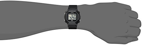 Casio Men's Digital Watch Black Resin Strap Illuminator