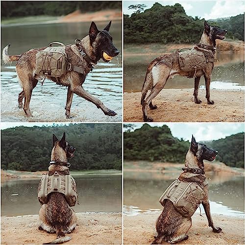 Dog Saddle Bag Backpack for Camping or Hiking