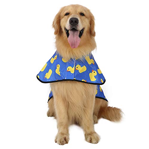 Hooded Dog Raincoat for Small to X-Large Dogs