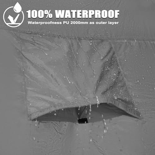 GoHimal Waterproof Pickup Truck Bed Tent, Camping, Gray