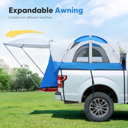 Quictent Waterproof Truck Bed Tent with Awning & Storage