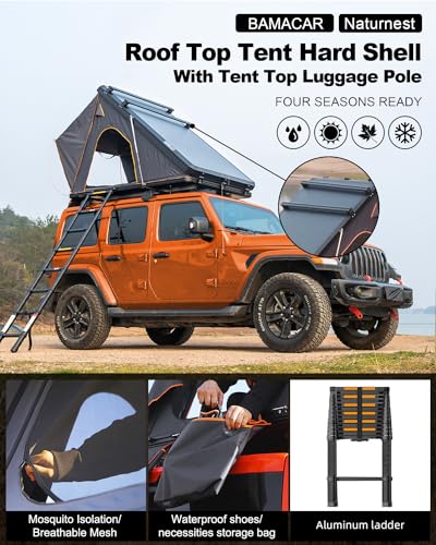 Naturnest Rooftop Tent Hard Shell for Cars, Trucks