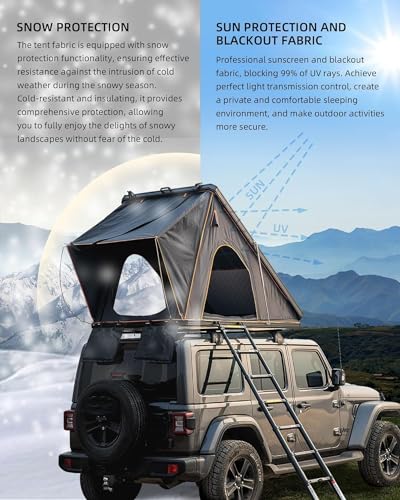 Naturnest Rooftop Tent Hard Shell for Cars, Trucks