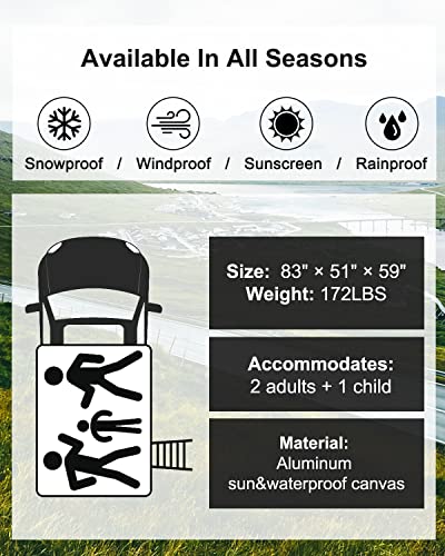 Naturnest Rooftop Tent Hard Shell for Cars, Trucks