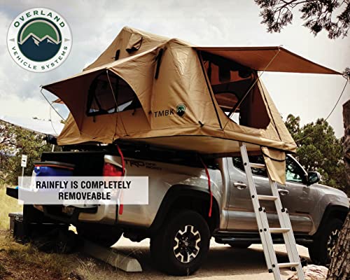 TMBK 3-Person Roof Top Tent Tan/Green Combo